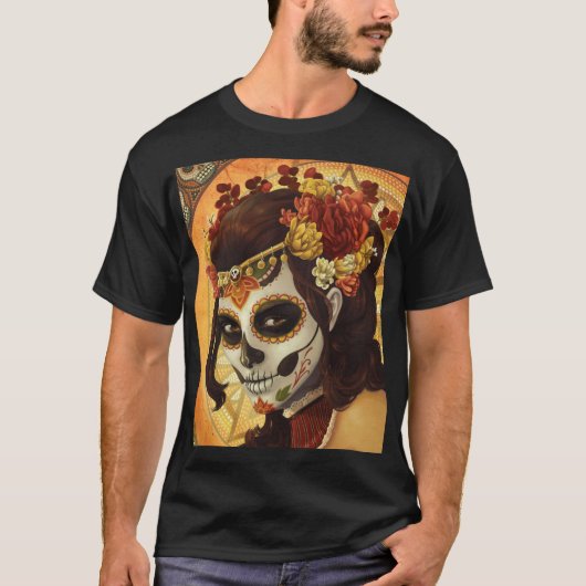 Dia De Los Muertos Sierkussen T-shirt (Voorkant)