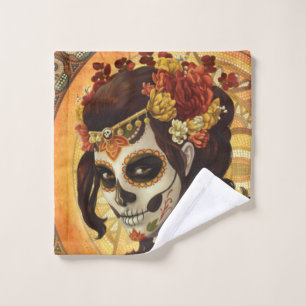 Dia De Los Muertos Sierkussen Washandje