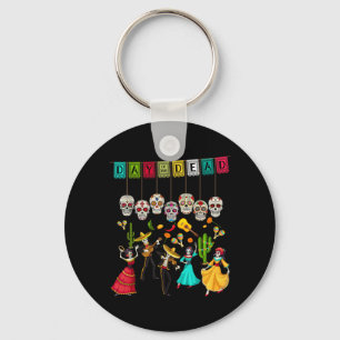 Día De Los Muertos Skelet - Mexicaanse Dag Van De Sleutelhanger