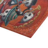 Dia de Los Muertos Skeleton Mariachi Trio Snijplank (Hoek)