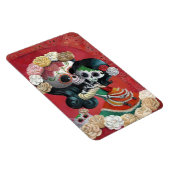 Dia de Los Muertos Skeletons Moeder en Dochter Magneet (Rechterzijde)