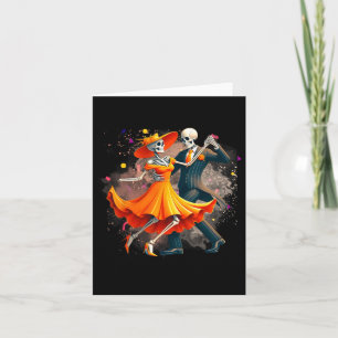 Dia de los Muertos skeletten dansen Mexicaanse sui Kaart