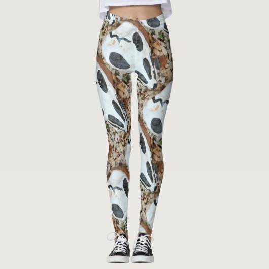 dia de los muertos skull leggings (Voorkant)