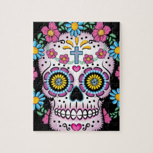 Dia de los Muertos Skull Legpuzzel