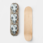 dia de los muertos skull skateboard peint (Recto)