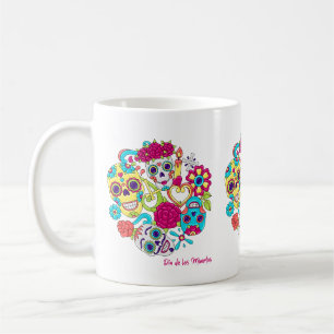Dia de Los Muertos Skulls Koffiemok