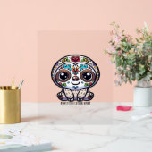 Dia de los Muertos Sloth Actief T-shirt Acryl Bord (Huwelijk)