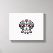 Dia de los Muertos Sloth Actief T-shirt Canvas Afdruk (Voorkant)