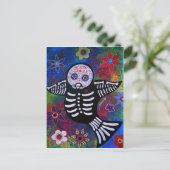 DIA DE LOS MUERTOS SPARROW BIRD BRIEFKAART (Staand voorkant)
