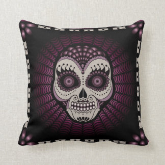 Dia de los Muertos spiderweb skull pillow Kussen