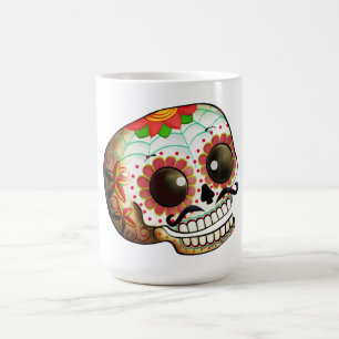 Dia de Los Muertos Sugar Skull Art Koffiemok