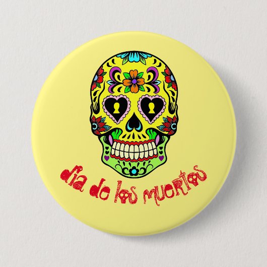 Dia de los muertos - Sugar Skull Button (Voorkant)