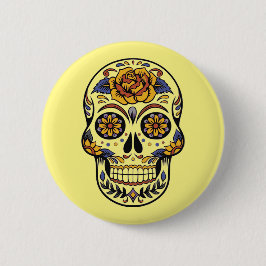 Dia de los muertos - Sugar Skull Button