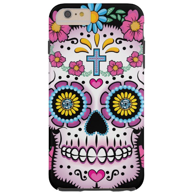 Dia de los Muertos Sugar Skull Case-Mate iPhone Case (Achterkant)