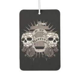 Dia De Los Muertos Sugar Skull Cross-Rozen Luchtverfrisser