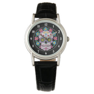 Dia de los Muertos Sugar Skull Horloge