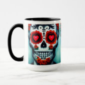 Dia de Los Muertos Sugar Skull Mug (Gauche)