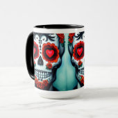 Dia de Los Muertos Sugar Skull Mug (Devant gauche)