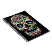 Dia De Los Muertos Sugar Skull Notitieboek (Rechterzijde)
