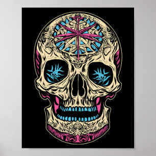 Dia De Los Muertos Sugar Skull Poster