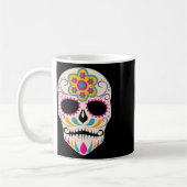 Dia De Los Muertos Sugar Skull Spanish Day Of Dead Koffiemok (Links)