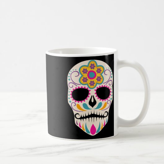 Dia De Los Muertos Sugar Skull Spanish Day Of Dead Koffiemok (Rechts)