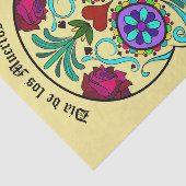 Dia de los Muertos Sugar Skull Tissue Paper Wrap Tissuepapier (Detail)
