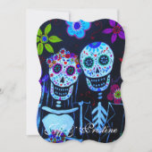 DIA DE LOS MUERTOS TE AMO BRUILOFT KAART (Voorkant)