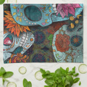 Dia De Los Muertos Theedoek (Gevouwen)