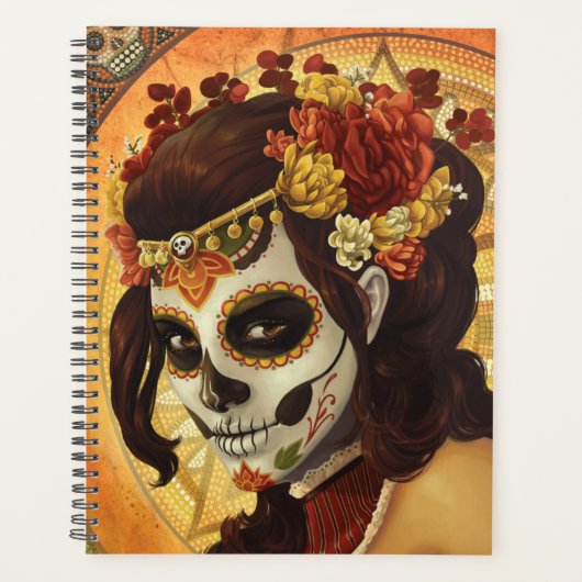Dia De Los Muertos Throw Pillow (Devant)