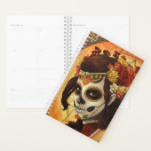 Dia De Los Muertos Throw Pillow (Devant avec enveloppe)