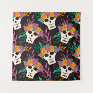 Dia de Los Muertos, traditioneel Mexicaans Hallowe Wandkleed