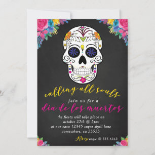 DIA DE LOS MUERTOS UITNODIGING