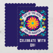 Dia de los muertos uitnodiging (Voorkant / Achterkant)