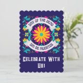 Dia de los muertos uitnodiging (Staand voorkant)