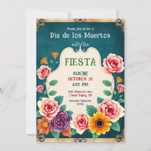 💀🎉Dia de los Muertos Verguld en Weg: Kaart