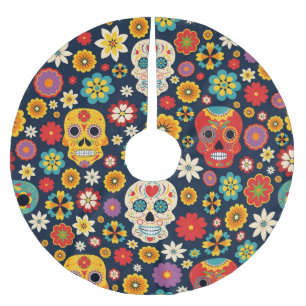 Dia de los Muertos Vintage Kerstboom Rok