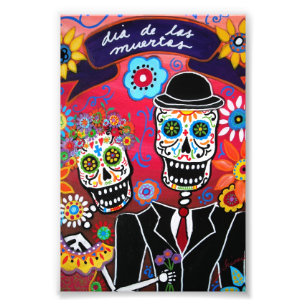 Dia de los Muertos Wedding Foto Afdruk