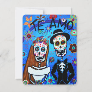 DIA DE LOS MUERTOS WEDDING KAART