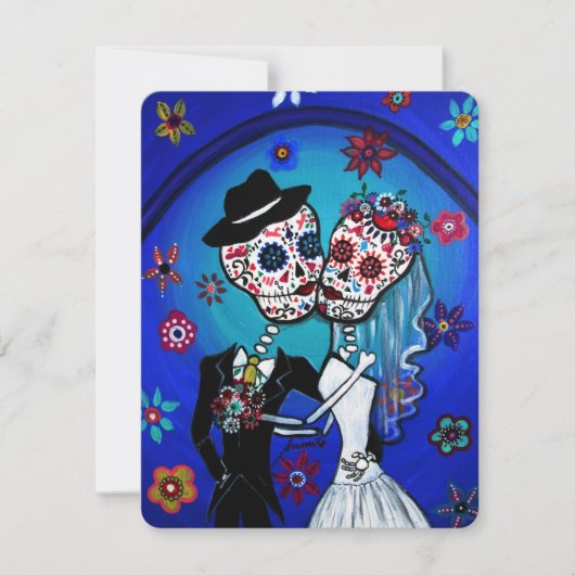 DIA DE LOS MUERTOS WEDDING KAART (Voorkant)