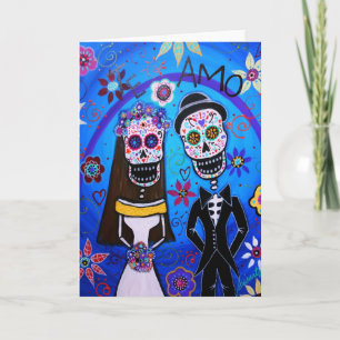Dia de los Muertos Wedding Kaart