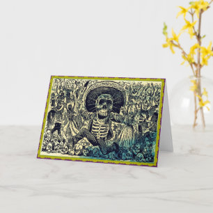 Dia DE Los Muertos Wenskaart Kaart