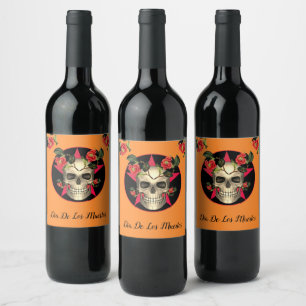Dia De Los Muertos Wijn Etiket