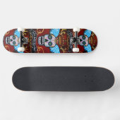 Dia de los Muertos Winged Calaveras Skateboard (Horizontaal)