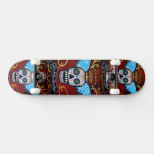 Dia de los Muertos Winged Calaveras Skateboard (Horizontaal)