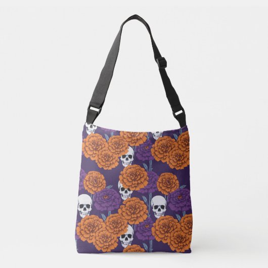 Día de muertos crossbody tas (Voorkant)