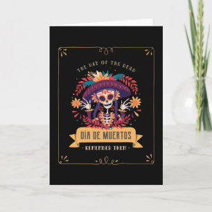 Dia de muertos day of the dead kaart