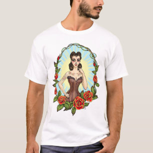 Día de Muertos Day of the Dead tatto lady T-shirt