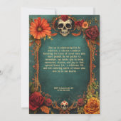 💀🎉  Día de Muertos-feestuitnodiging Kaart (Achterkant)