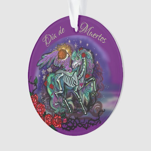 Día de Muertos Horse Ornament (voorkant)
